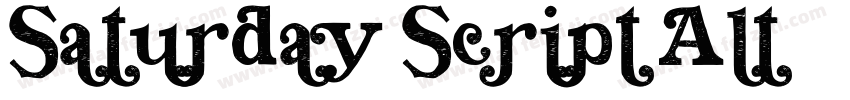 Saturday Script Alt1字体转换